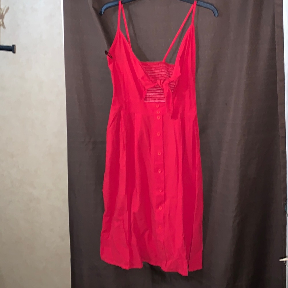 Never worn red halter dress